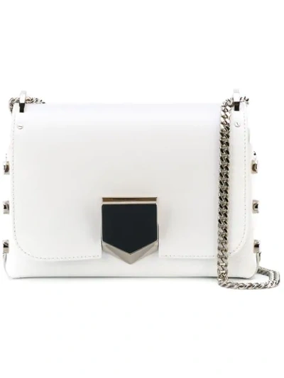 Jimmy Choo Petite Lockett Shoulder Bag - White