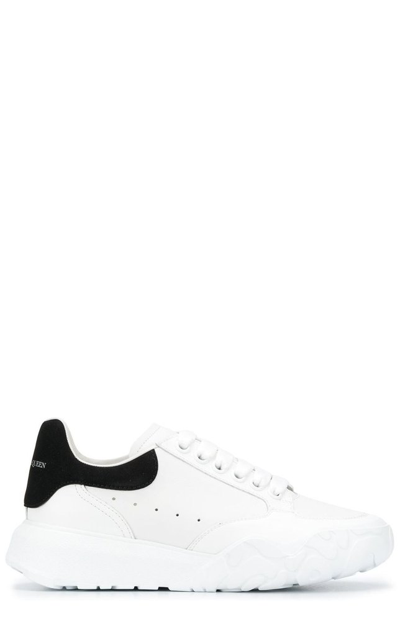 Alexander Mcqueen Oversized Court Trainers In White