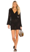 L*space Lspace Topanga Cover-up Mini Dress In Black