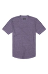 Goodlife Overdyed Triblend Scallop Crewneck T-shirt In Purple Haze