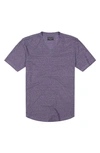 Goodlife Overdyed Triblend Scallop V-neck T-shirt In Purple Haze