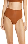 Skims Fits Everybody High Waist Thong In Copper