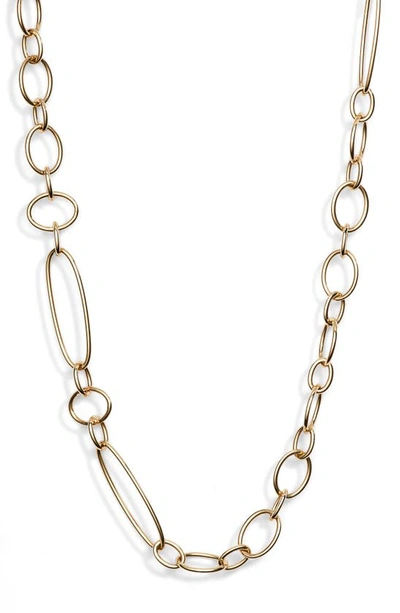 Bony Levy Mixed Link Necklace In Yellow Gold