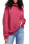 Free People Softly Structured Knit Tunic In Berry Crush