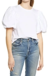 English Factory Puff Sleeve T-shirt In White