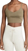 Endless Rose Knitted Bralette Top In Olive