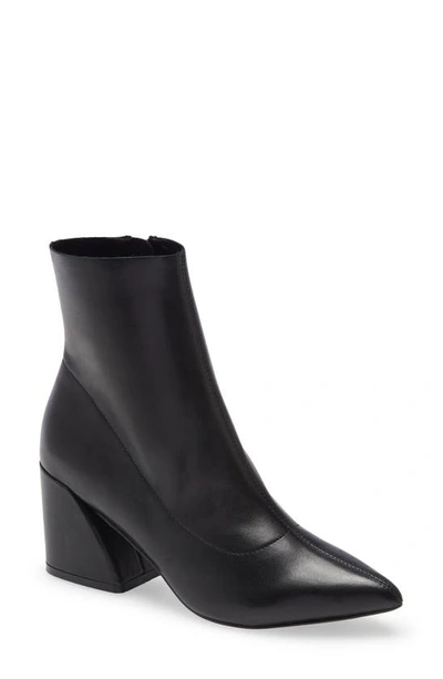 Steve Madden Edith Bootie In Black Leather