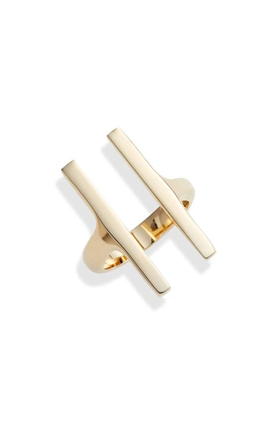 Soko Double Bar Ring In Gold