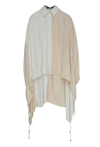 Loewe Oversize Parachute Blouse In Neutrals
