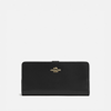 Coach Skinny Wallet In Color<lsn_delimiter>light Gold/black
