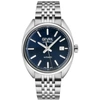 Gevril Men's Five Points Blue Dial Stainless Steel Watch