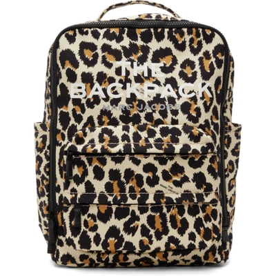 Marc Jacobs The Backpack Leopard Print Backpack In Neutrals