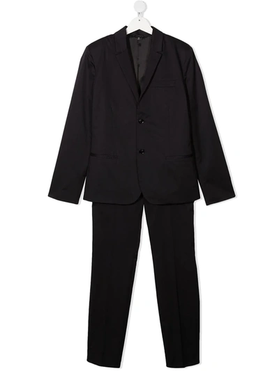 Emporio Armani Kids' Formal Two-piece Suit In Blu Navy