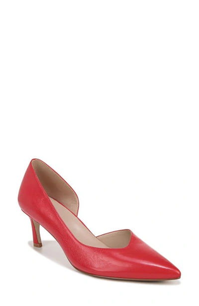 27 Edit Naturalizer Faith Half D'orsay Pointed Toe Pump In Crantini Red Leather