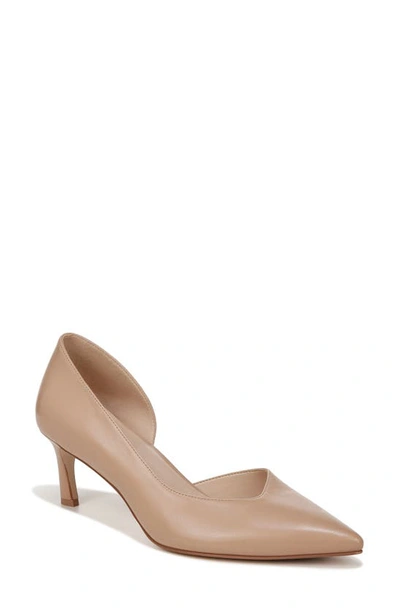 27 Edit Naturalizer Faith Half D'orsay Pointed Toe Pump In Creme Brulee Leather