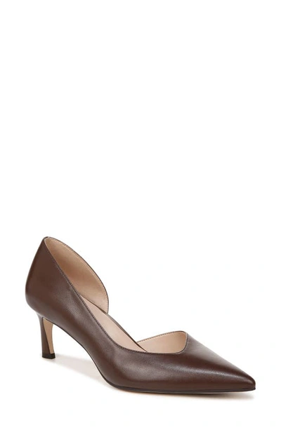 27 Edit Naturalizer Faith Half D'orsay Pointed Toe Pump In Mocha Leather