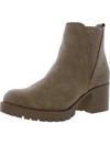 Mia Jody Ribbed Lug Sole Chelsea Boot In Luggage