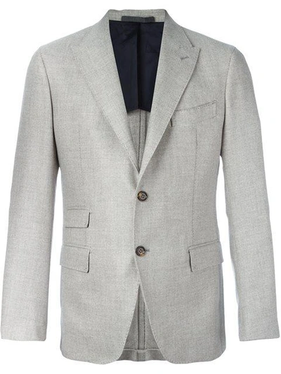 Eleventy Multiple Pocket Blazer - Neutrals