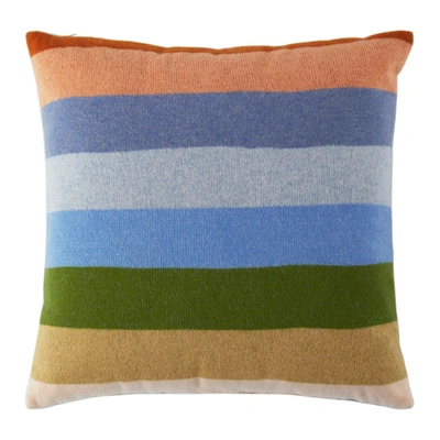 The Elder Statesman Multicolor Stripe Pillow