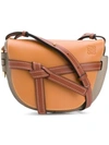 Loewe Knot Detail Shoulder Bag In Brown