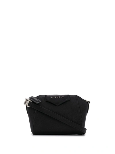 Givenchy Antigona Nano Leather Crossbody Bag In Black