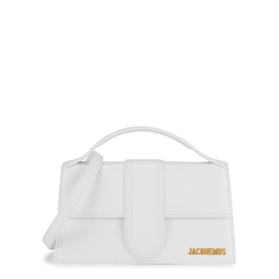 Jacquemus Le Grande Bambino White Leather Top Handle Bag