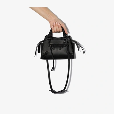 Balenciaga Black Neo Classic Mini Leather Top Handle Bag