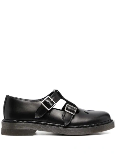 Apc Double-strap Mary Jane Flats In Black
