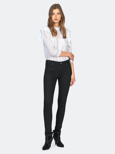 Black Orchid Jude Mid Rise Super Skinny Velvet Jeans In Black