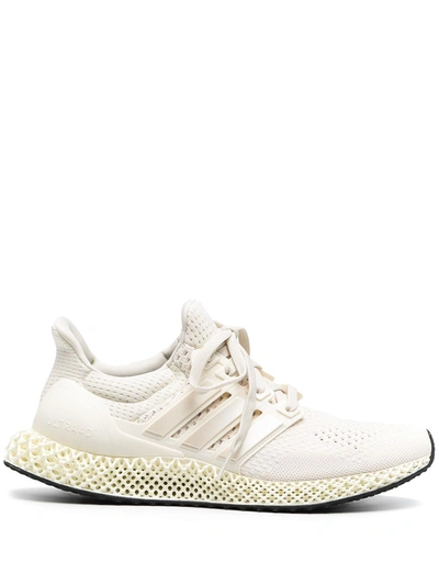 Adidas Originals Ultra4d Low-top Sneakers In White/ White/ Gold