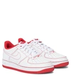 Nike Kids' Air Force 1 Leather Sneakers In White/ White/ Red