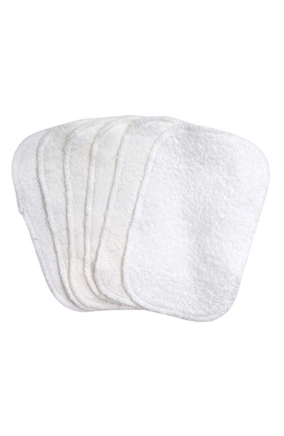 Under The Nile Babies' 6-pack Organic Egyptian Cotton Terry Wipes In Off-white