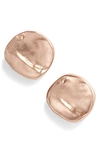 Karine Sultan Stud Earrings In Rose Gold