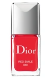 Dior Vernis Couture Color, Gel Shine Long Wear Nail Lacquer In Red