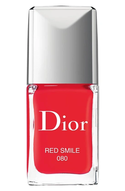 Dior Vernis Couture Colour, Gel Shine Long Wear Nail Lacquer In 080 Red Smile