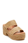 Coconuts By Matisse Ocean Ave Espadrille Platform Slide Sandal In Cognac