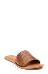 Beach By Matisse Coconuts By Matisse Cabana Slide Sandal In Tan Croc Leather
