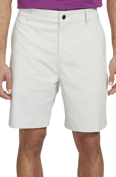 Nike Dri-fit Uv Flat Front Chino Golf Shorts In Photon Dust/photon Dust