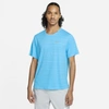 Nike Dri-fit Miler Men's Running Top In Chlorine Blue