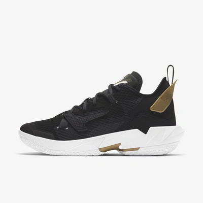 Jordan 'why Not?' Zer0.4 "family" Basketball Shoes In Black/white/metallic Gold