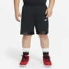 Nike Dri-fit Elite Big Kids' (boys') Basketball Shorts (extended Size) In Black