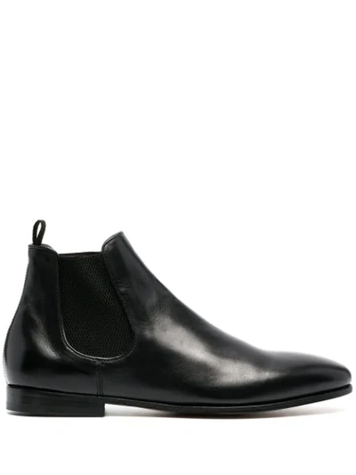 Officine Creative Elasticated Panels Ankle Boots In Black