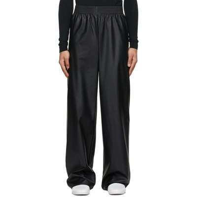 Raf Simons Elasticated-waist Wide Trousers In 00099 Black