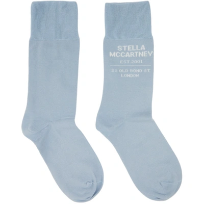 Stella Mccartney Blue Shared 'obs 23' Socks
