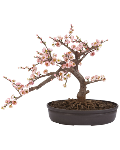 Nearly Natural Cherry Blossom Bonsai Silk Tree In Pink
