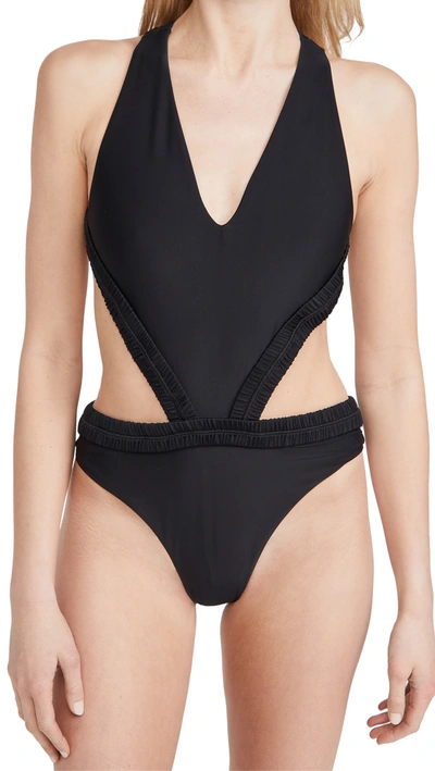 Devon Windsor Yara Full Piece Swimsuit In Black