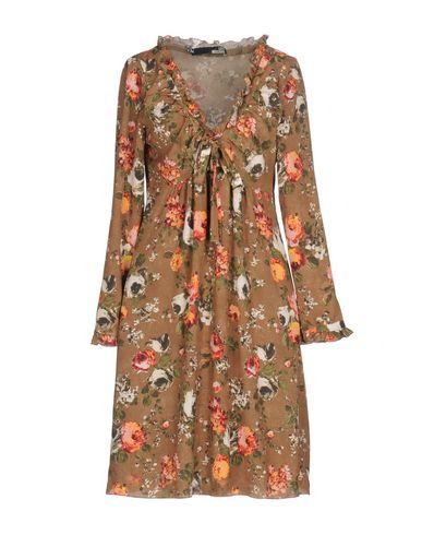 Love Moschino Short Dresses In Khaki | ModeSens