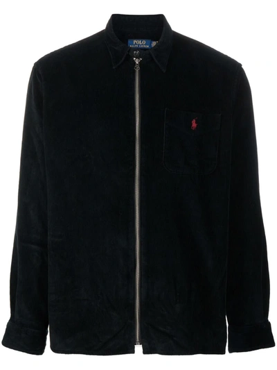 Polo Ralph Lauren Polo Pony-motif Corduroy Jacket In Black | ModeSens