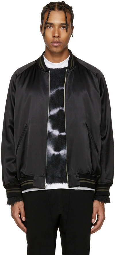 Lad Musician Reversible Black Souvenir Bomber Jacket | ModeSens