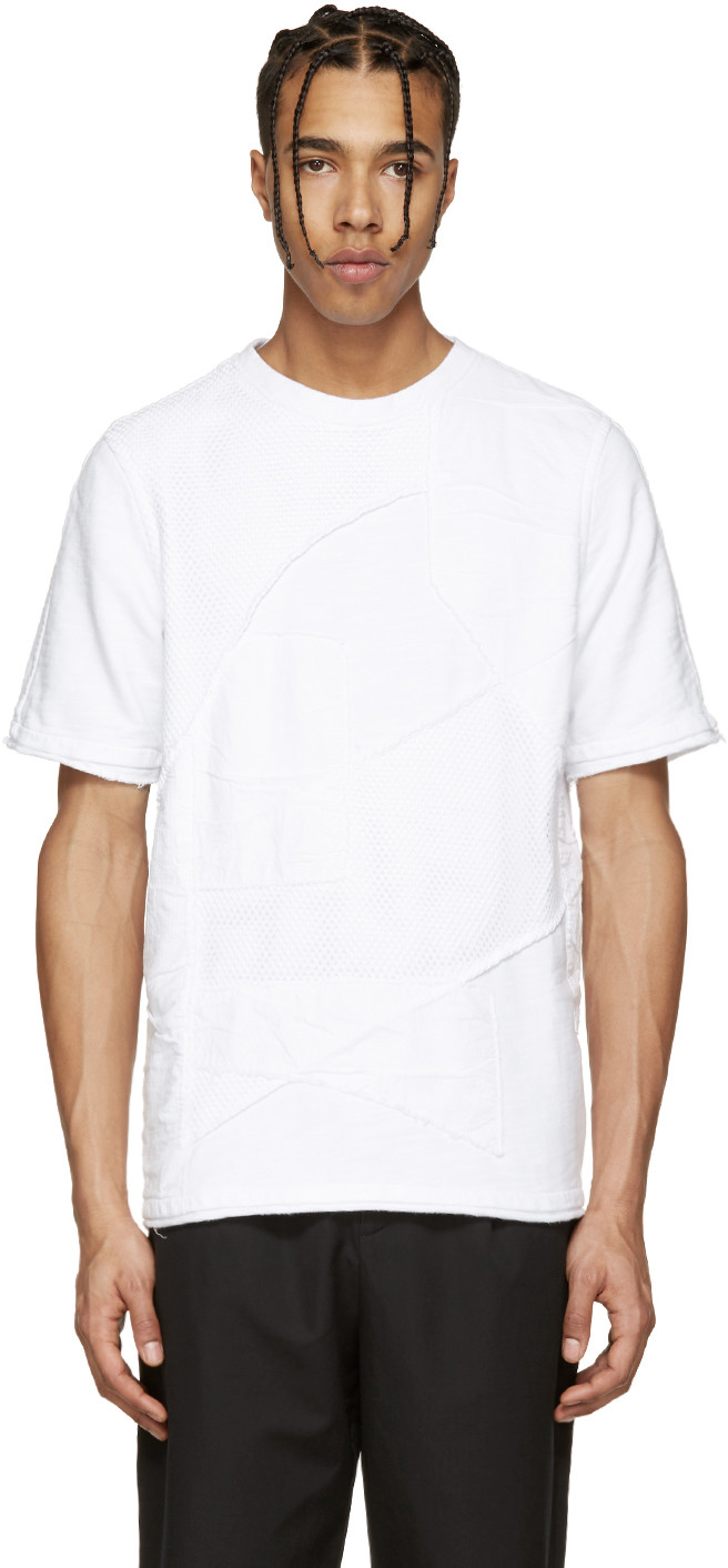 Alexandre Plokhov White Layered Mesh T-shirt | ModeSens